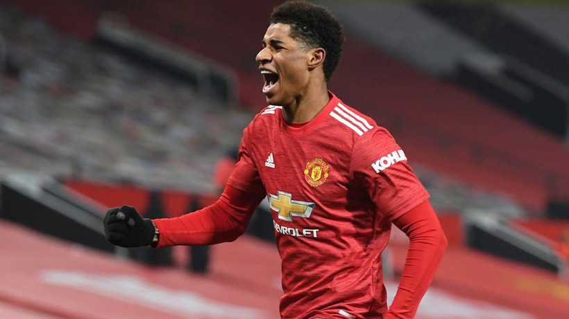 Rashford giúp M.U giành chiến thắng. (Nguồn: Sky)