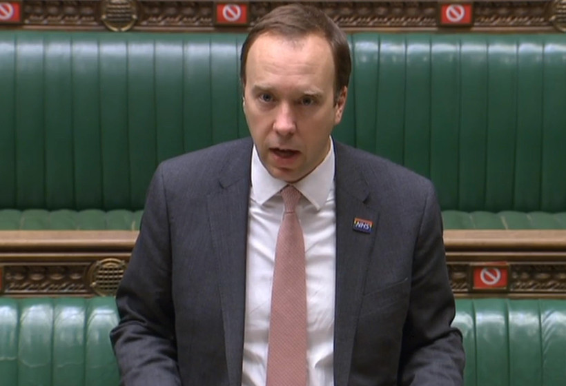 Bộ trưởng Y tế Anh Matt Hancock. (Ảnh: AFP/TTXVN)