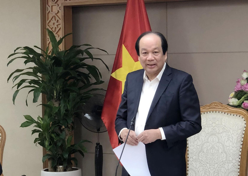 Bộ trưởng, Chủ nhiệm Văn phòng Chính phủ Mai Tiến Dũng phát biểu. (Ảnh: Lâm Khánh/TTXVN)