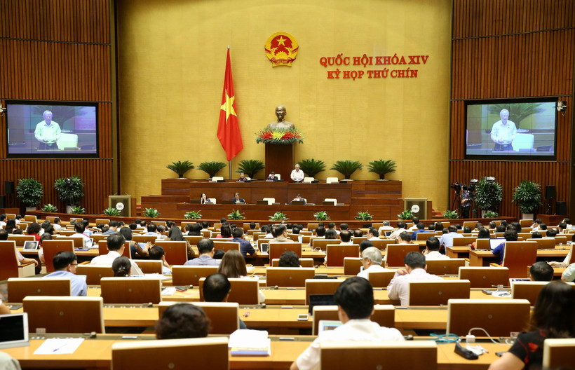 Trong ảnh: Quang cảnh phiên họp chiều 10/6. (Ảnh: Dương Giang/TTXVN) 