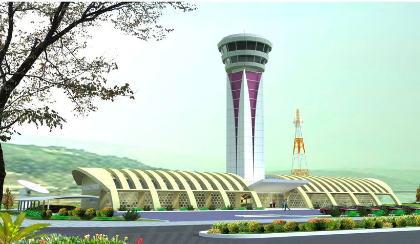 Phối cảnh Đài kiểm soát không lưu Điện Biên. (Nguồn ảnh: VATM cung cấp)