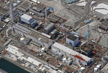 Nhà máy điện hạt nhân Fukushima Daiichi ở Đông Bắc Nhật Bản ngày 23/4/2019. (Ảnh: Kyodo/TTXVN)