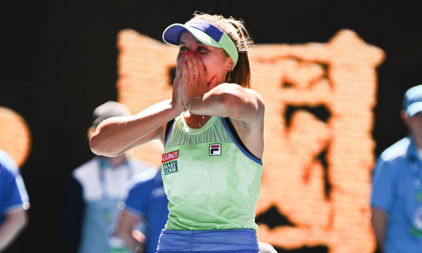 Kenin vào chung kết sau khi hạ tay vợt số 1 thế giới. (Nguồn: Guardian)