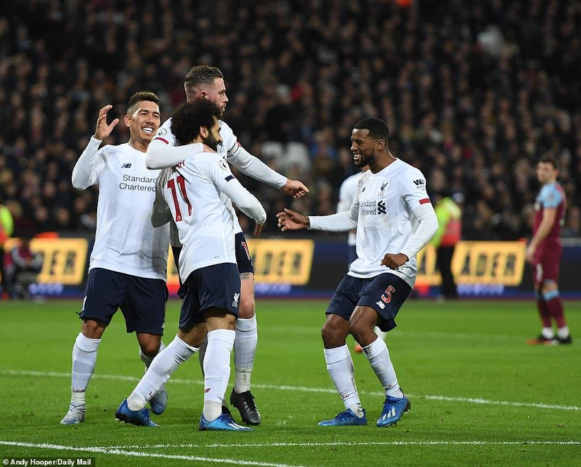 Liverpool đã bỏ xa Man City đến 19 điểm.