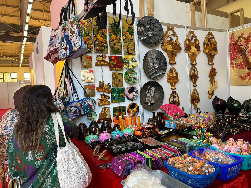 Các sản phẩm của Việt Nam. (Ảnh: Trung Khánh/TTXVN)