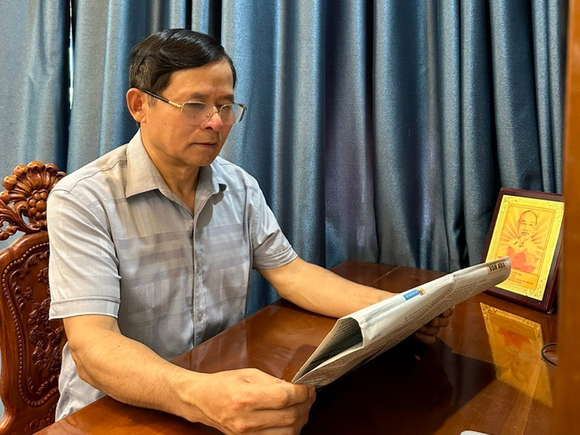 Ông Bạch Công Tiến, nguyên Chủ tịch UBND huyện Ba Vì (Hà Nội). (Ảnh Mạnh Khánh/TTXVN)