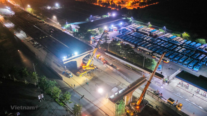 Lùi tiến độ hoàn thành dự án cầu cạn đoạn Mai Dịch-Nam Thăng Long