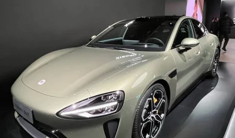 Mẫu sedan SU7 của Xiaomi. (Ảnh: CNBC)