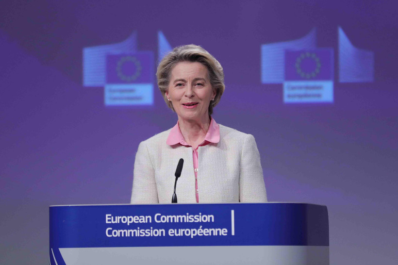 Chủ tịch EC Ursula von der Leyen. (Ảnh: THX/TTXVN)