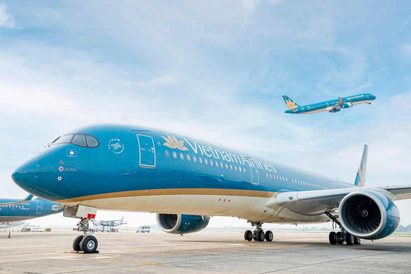 Máy bay của hãng hàng không Vietnam Airlines. (Ảnh: PV/Vietnam+)