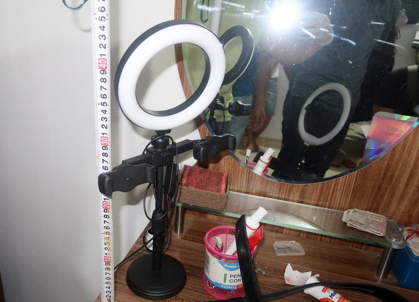 Tang vật của vụ án. (Ảnh: TTXVN phát)