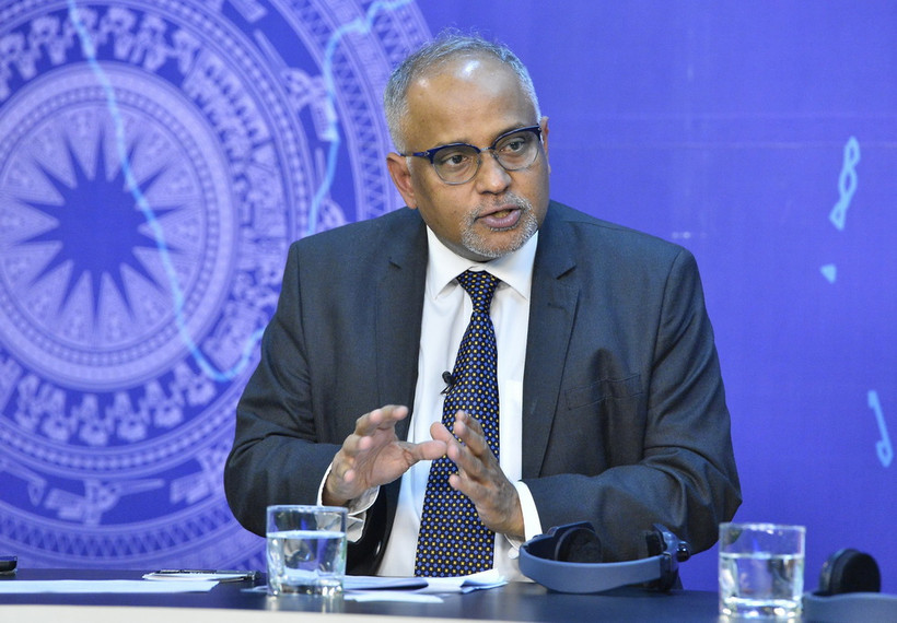 Ông Shantanu Chakraborty, Giám đốc Quốc gia Ngân hàng Phát triển châu Á (ADB) tại Việt Nam phát biểu. (Ảnh: Minh Đức/TTXVN)