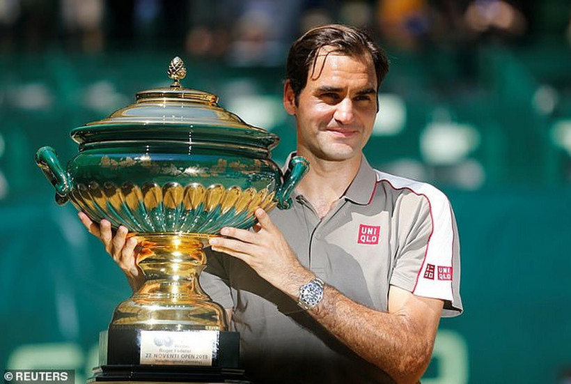 Federer giành chức vô địch tại Halle Open thứ 10 trong sự nghiệp. (Nguồn: Reuters)