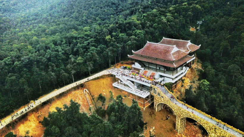 Quần thể di tích và danh thắng Yên Tử. (Ảnh: Thành Đạt/TTXVN)