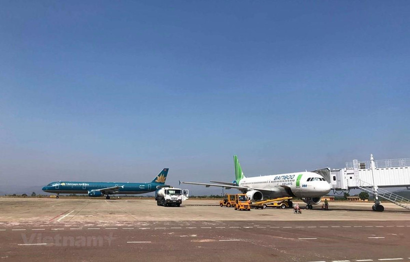 Vietnam Airlines và Bamboo Airways đều đưa ra các kế hoạch và lộ trình để mở đường bay thẳng đến Mỹ. (Ảnh: Việt Hùng/Vietnam+)