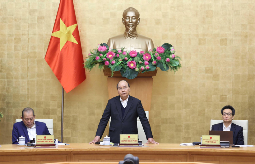 Thủ tướng Nguyễn Xuân Phúc phát biểu. (Ảnh: Thống Nhất/TTXVN)