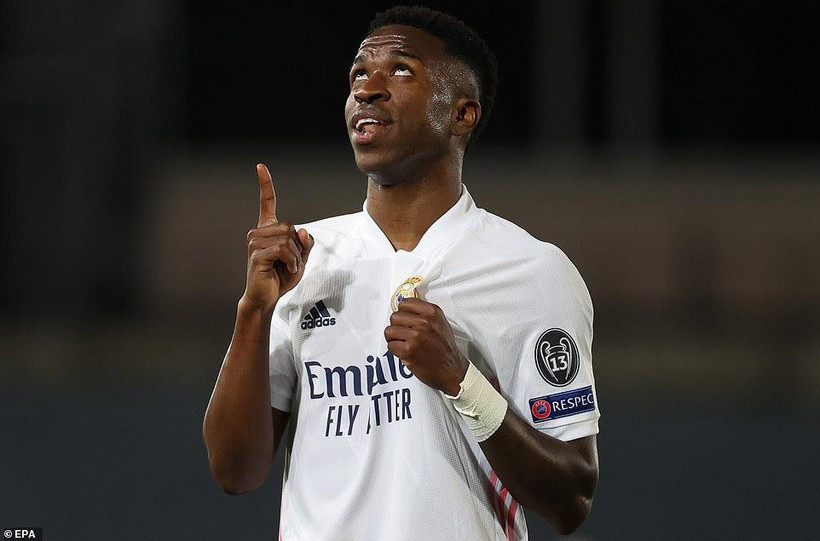 Vinicius Junior giúp Real Madrid chiến thắng. (Nguồn: EPA)