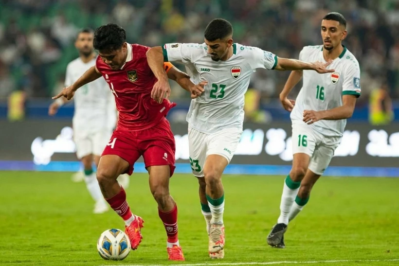Indonesia (áo đỏ) có thể tạo nên bất ngờ trước Iraq. (Nguồn: Getty Images)