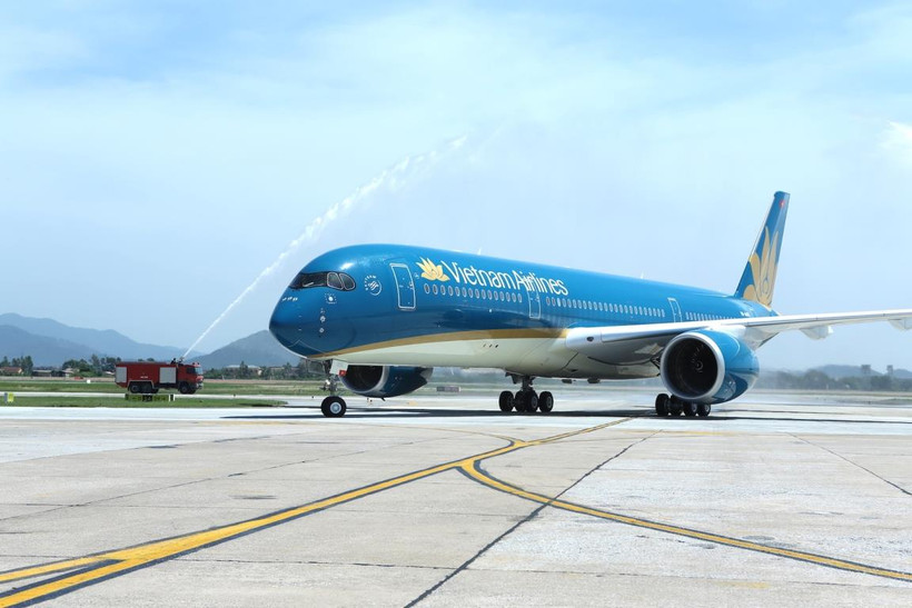 Đội tàu bay của hãng hàng không Vietnam Airlines. (Ảnh: Đức Anh)