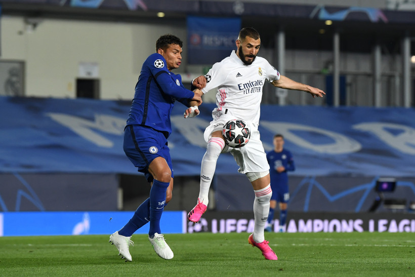 Chelsea (áo xanh) giành ưu thế trước Real sau trận lượt đi. (Nguồn: Getty Images)