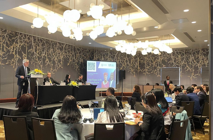 Ngày 22/2, Tổ chức Tài chính Quốc tế (IFC) và Tổ chức Thương mại Thế giới (WHO) công bố báo cáo tiêu đề Tài trợ thương mại tại khu vực Mekong. (Ảnh: Vietnam+)