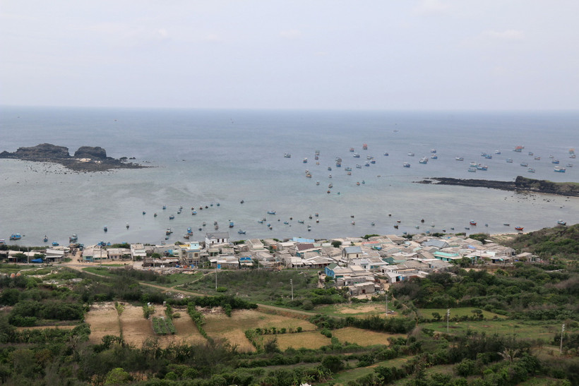 Một góc huyện đảo Phú Quý (Bình Thuận). (Ảnh: Nguyễn Thanh/TTXVN)