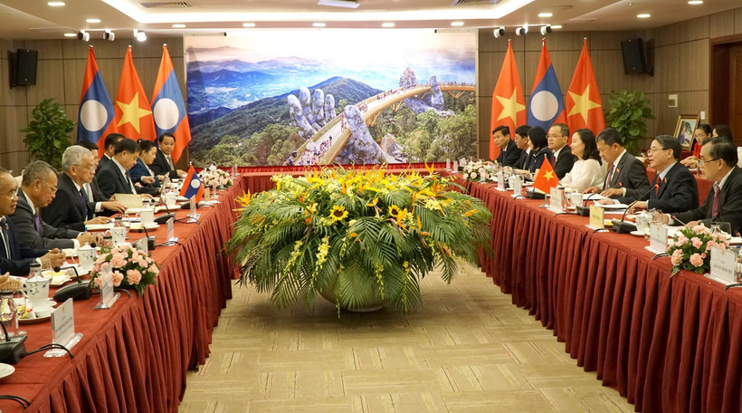 Quang cảnh hội đàm. (Ảnh: Quốc Dũng/TTXVN)