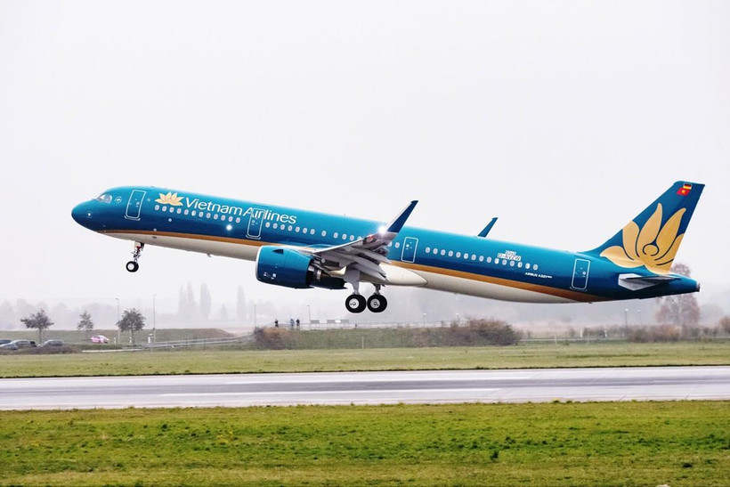 Vietnam Airlines sẽ khai thác đường bay Đà Nẵng-Đôn Mường với tần suất 7 chuyến/tuần bằng máy bay Airbus A321. (Ảnh: CTV/Vietnam+)