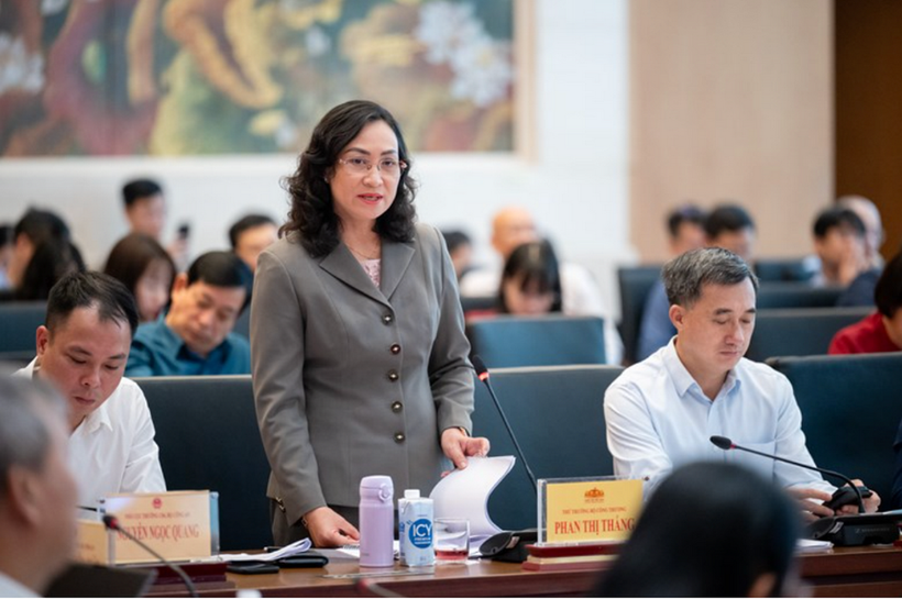 Thứ trưởng Bộ Công Thương Phan Thị Thắng. (Ảnh: Cổng thông tin điện tử Quốc hội)