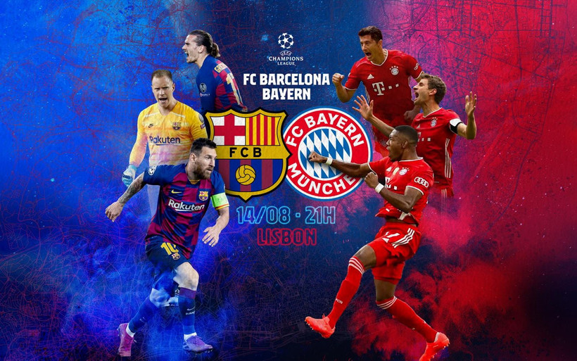 Tâm điểm vòng tứ kết là cuộc chạm trán giữa Barcelona và Bayern Munich.