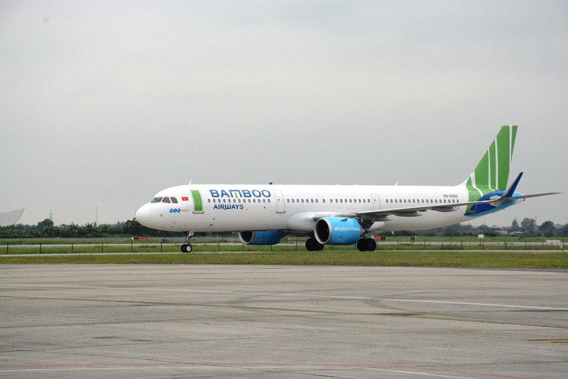 Máy bay của hãng hàng không Bamboo Airways. (Ảnh: Việt Hùng/Vietnam)