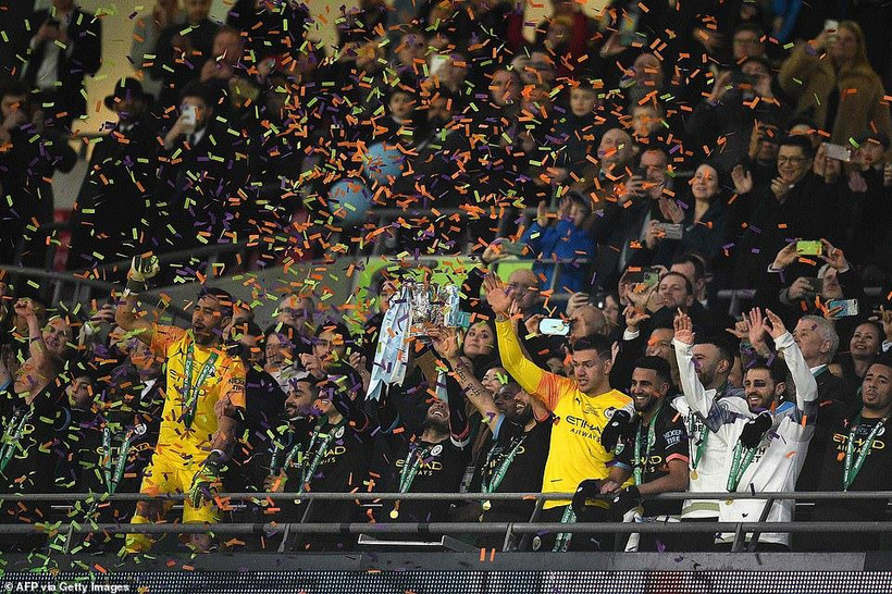 Manchester City năm thứ 3 liên tiếp vô địch Leagaue Cup.