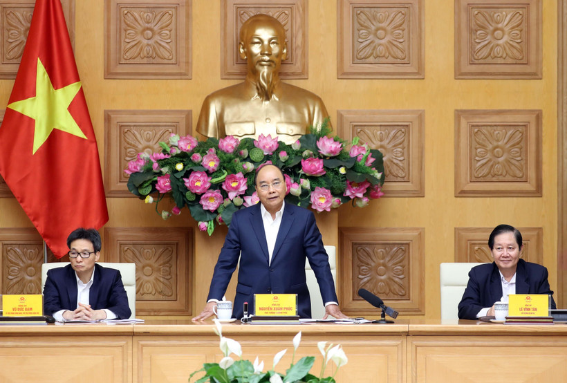 Thủ tướng Nguyễn Xuân Phúc phát biểu. (Ảnh: Thống Nhất/TTXVN)