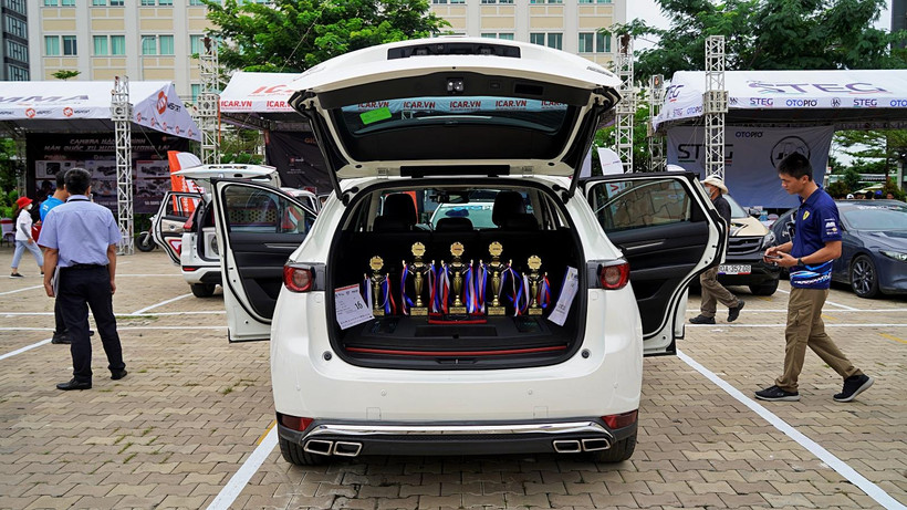 Mẫu xe Mazda CX-5 của thí sinh Ân Hoàng đã giành giải thưởng Best of Sound. (Ảnh: PV/Vietnam+) 