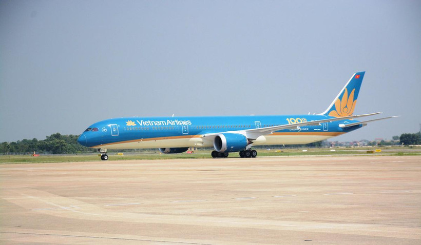 Máy bay của hãng hàng không Vietnam Airlines. (Ảnh: Việt Hùng/Vietnam+)