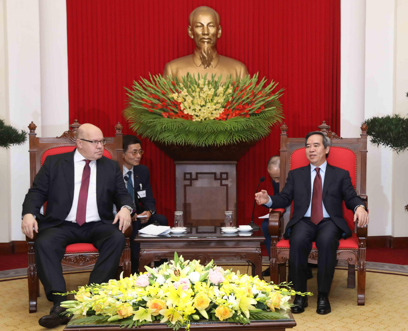 Quang cảnh buổi tiếp. (Ảnh: Phương Hoa/TTXVN)