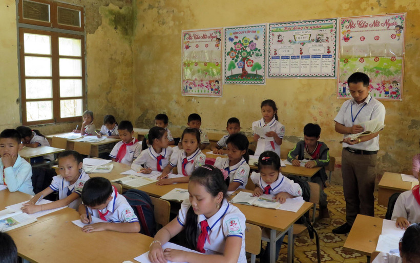 Trường học vùng cao. (Ảnh: Hữu Quyết/TTXVN)