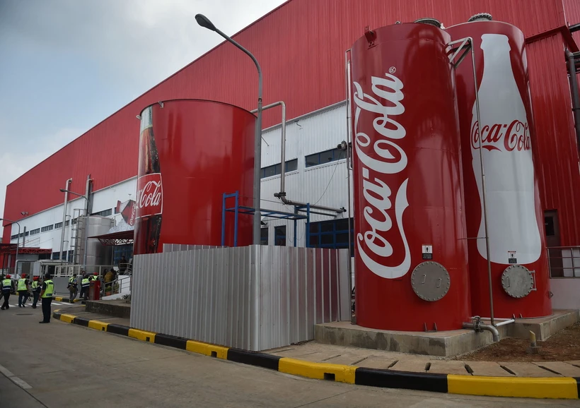 Một nhà máy của Coca Cola ở Cikedokan, Bekasi-West Java, Indonesia. (Ảnh: AFP/TTXVN)