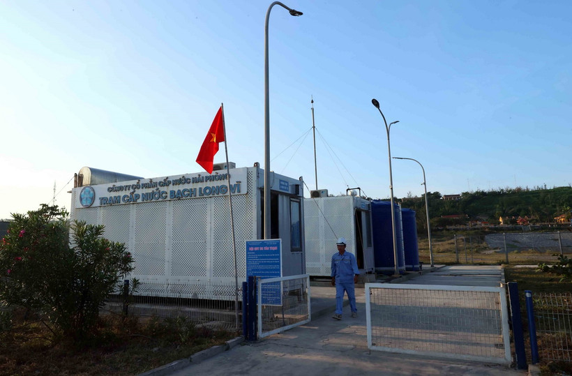 Trạm cấp nước sạch Bạch Long Vĩ. (Ảnh: An Đăng/TTXVN)