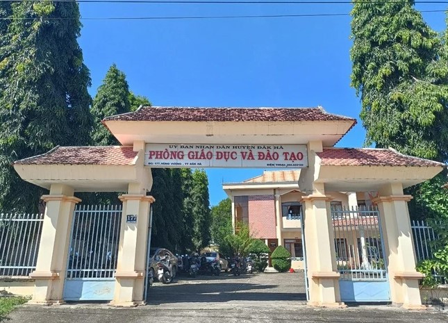 Phòng Giáo dục và Đào tạo huyện Đăk Hà, tỉnh Kon Tum. (Ảnh: Cao Nguyên/Vietnam+) 