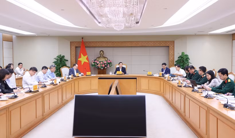 Phó Thủ tướng Trần Hồng Hà chủ trì. (Ảnh: Văn Điệp/ TTXVN)