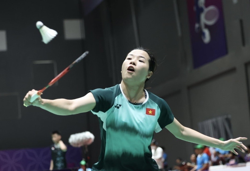 Thùy Linh thể hiện phong độ ấn tượng tại giải đấu trên đất Đức. (Ảnh minh họa: Minh Quyết/TTXVN)