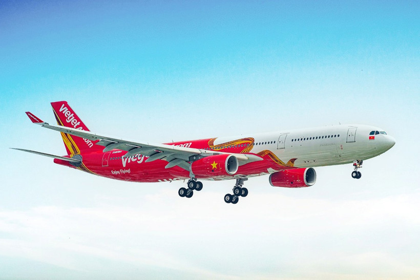 Máy bay của Hãng hàng không Vietjet Air. (Ảnh: PV/Vietnam+)