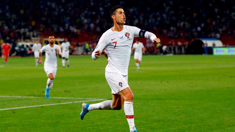 Ronaldo góp công mang chiến thắng đầu tiên về cho Bồ Đào Nha. (Nguồn: Getty Images)