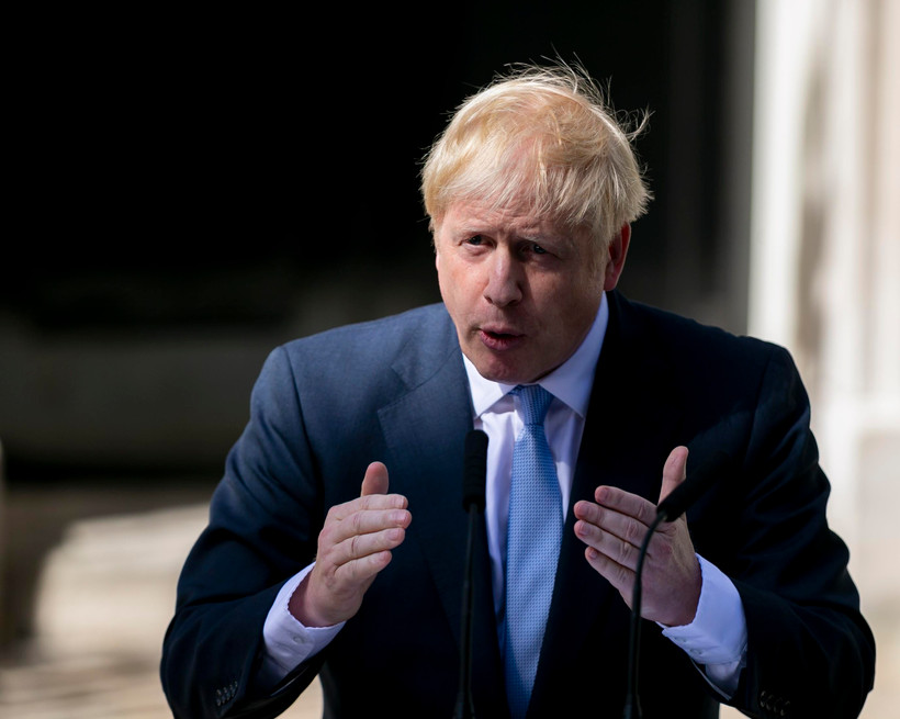 Thủ tướng Anh Boris Johnson. (Ảnh: THX/TTXVN)