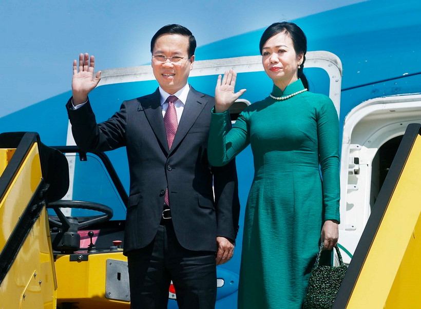 Chủ tịch nước Võ Văn Thưởng và Phu nhân sẽ thăm chính thức Nhật Bản từ ngày 27 đến 30/11/2023. (Ảnh: Thống Nhất/TTXVN)