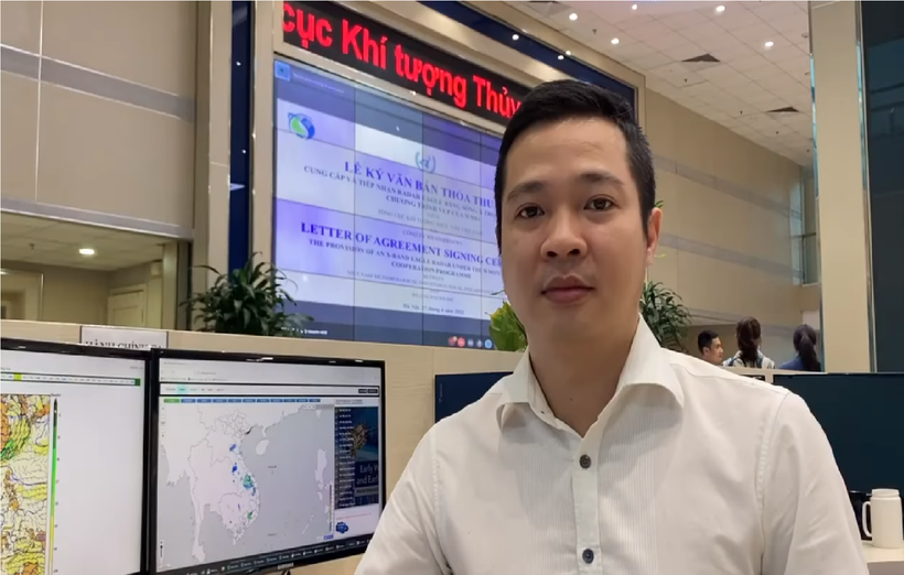 Ông Vũ Anh Tuấn, Phòng Dự báo thời tiết Trung tâm Dự báo Khí tượng Thủy văn Quốc gia. (Nguồn: TCKTTV)