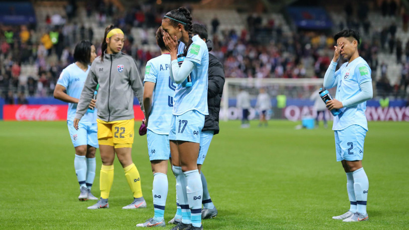 Thái Lan thảm bại tại World Cup nữ 2019. (Nguồn: Getty Images)