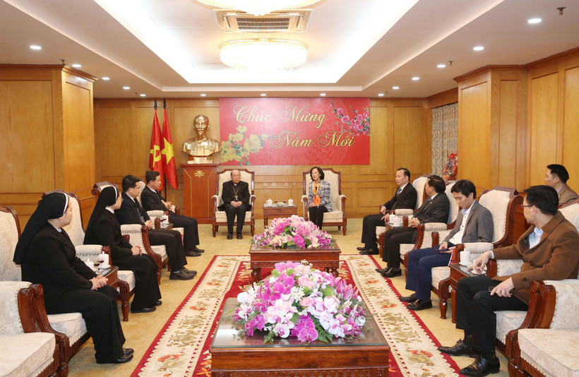 Toàn cảnh buổi tiếp. (Ảnh: Phương Hoa/TTXVN)