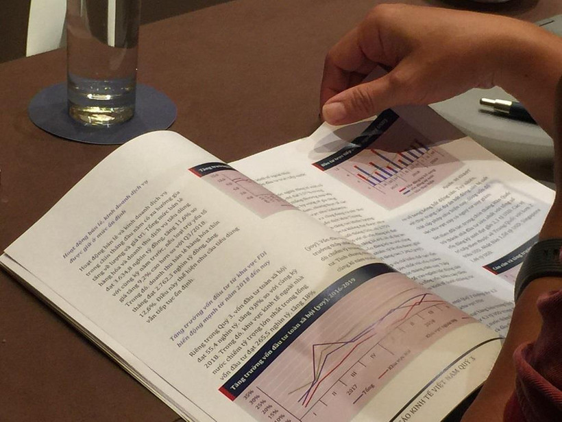 Báo cáo Kinh tế vĩ mô quý 3, do Viện nghiên cứu Kinh tế và Chính sách (VEPR) thực hiện và công bố ngày 10/10. (Ảnh: PV/Vietnam+)